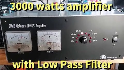 3000w Quad LDMOS with Low Pass Filter amplifier EMdB Florida build EMB
