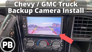 1995  2006 Chevy / GMC Truck Backup Camera Install