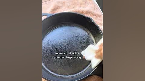 How to season a cast iron pan