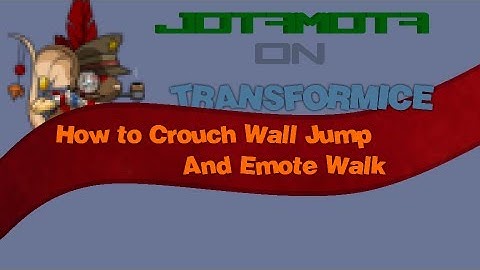 Transformice - How to Crouch Wall Jump and Emote Walk