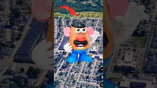 I Found Potato Man Statue Google Earth Google Map Viral Potato Video