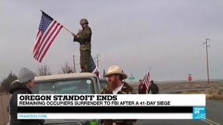 US - Oregon standoff ends as remaining occupiers surrender to FBI after a 41-siege