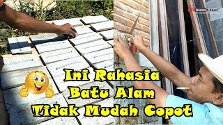 Belajar Pasang Batu Alam Rumah Sendiri Mudah.