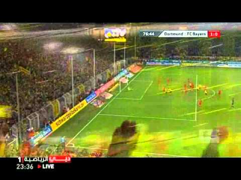 بروسيا دورتموند 1 0 بايرن ميونيخ هدف ليفاندوفسكي 