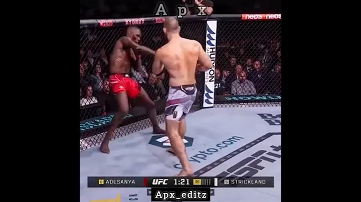 Israel Adesanya vs Sean Strickland UFC 🔥‼️ Edit | UFC Middleweight Championship #ufc #apx_editz