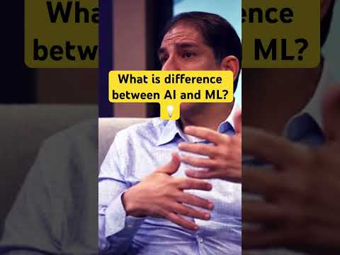 Видео: What is difference between AI and ML? (Part 2/3) #artificialintelligence #machinelearning