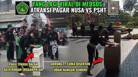 Yang Lagi Viral Di Medsos, Atraksi Pagar Nusa Vs Psht