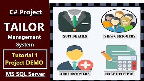 1.Tailor Management System C# with SQL Database |  Project Demo | C# Projects 2021 URDU