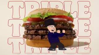 Burger King Whopper add but family guy reagging furnitures