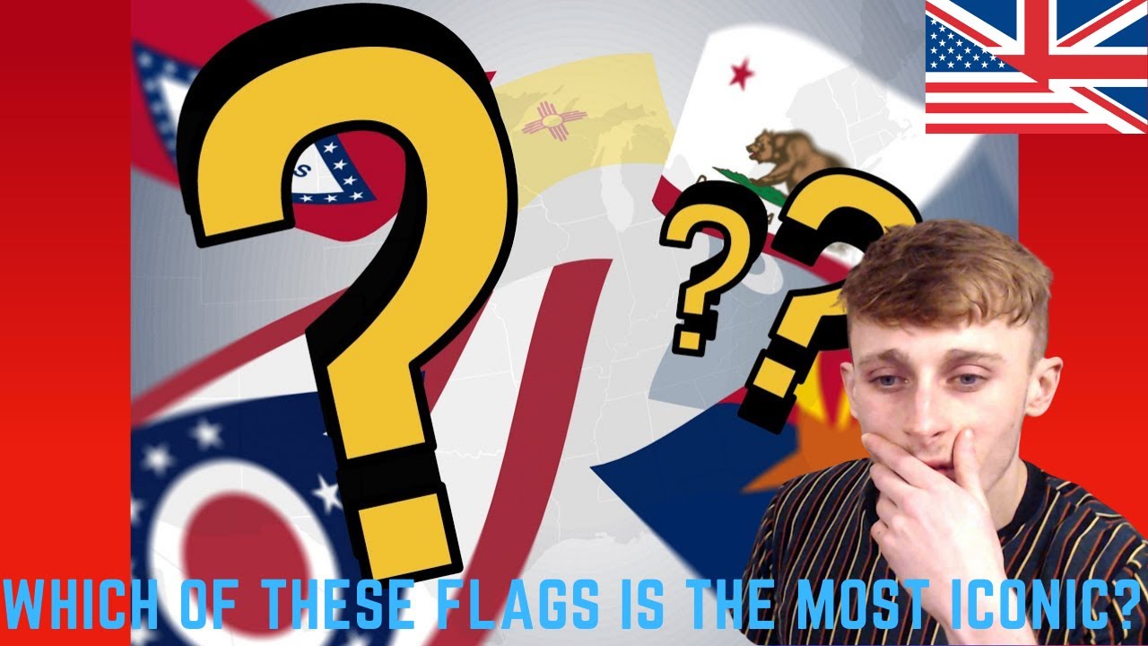 British Guy Reacting to Every U.S State Flag and What They Mean?