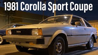 1981 Toyota Corolla sport coupe saved from the junkyard! Before the AE86 there was TE72.