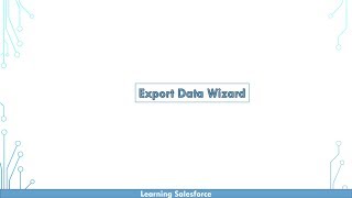 Data Export Wizard