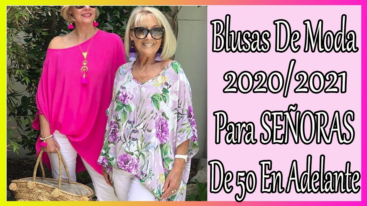 BLUSAS MODERNAS Y ELEGANTES SEÑORAS DE 50 60 AÑOS EN ADELANTE | Moda para damas, Señoras, Moda para mujer