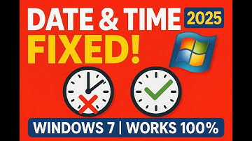 Fix Windows 7 Date & Time Permanently 🔧 | 2025 Easy Guide (Works 100%)