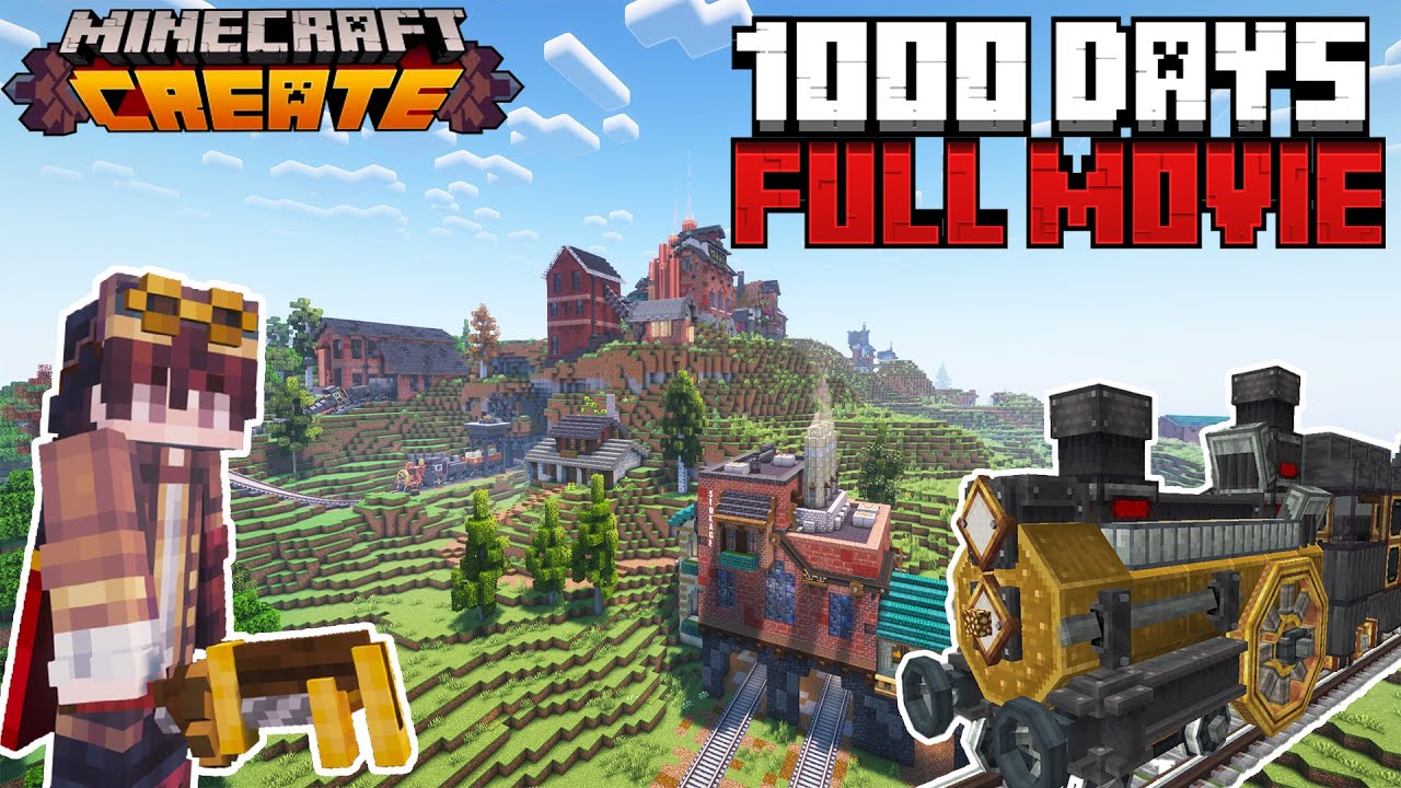 1000 Days FULL MOVIE  Minecraft Create Mod