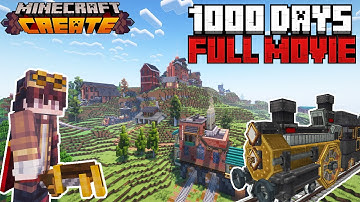 1000 Days FULL MOVIE | Minecraft Create Mod!