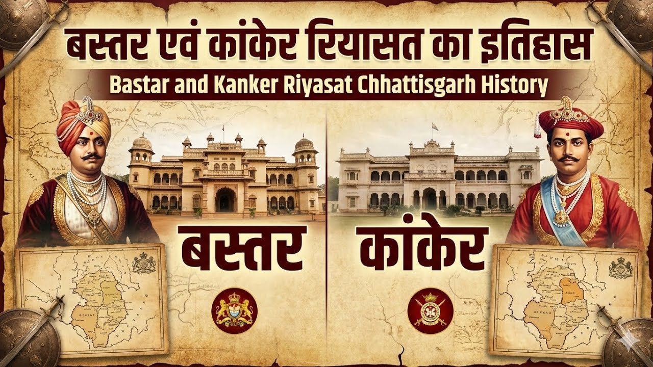 बस्तर संभाग  की रियासते | बस्तर | कांकेर | Bastar and Kanker Riyasat | Chhattisgarh हिस्ट्री