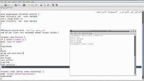 Programming in Tcl/Tk Lesson 8 Control Flow: Foreach Loops. (English Version)