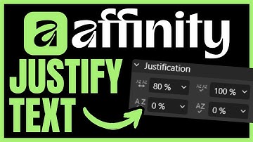 How To JUSTIFY TEXT In Affinity (QUICK & EASY) 2025