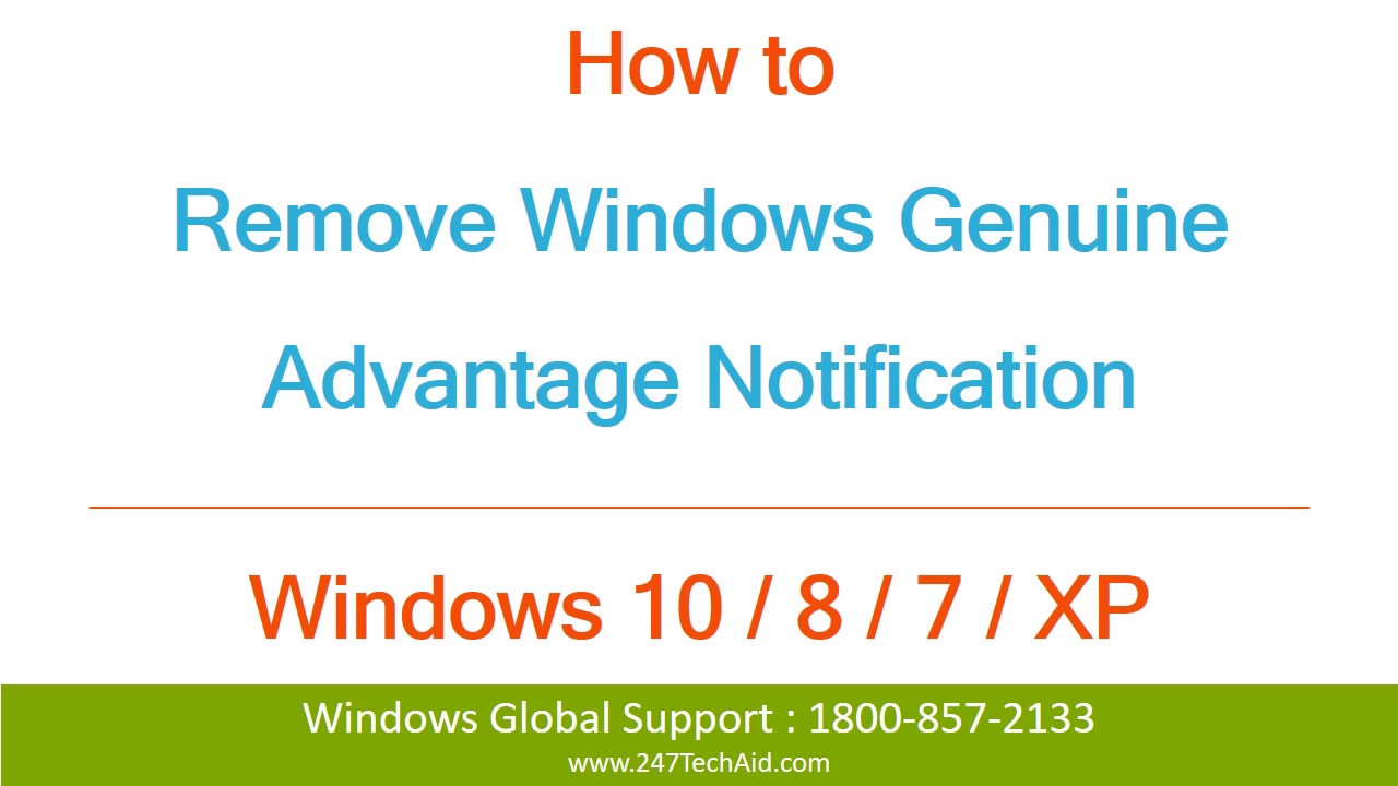 Remove windows genuine advantage notification xp sp3