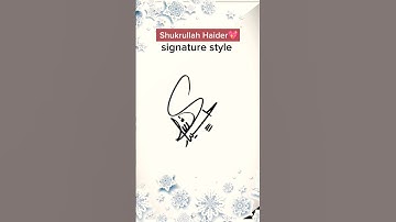 S stylish signatures || Shukrullah name signature #signature #trending #signature #viral #shorts