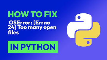 How to fix  OSError: [Errno 24] Too many open files in Python