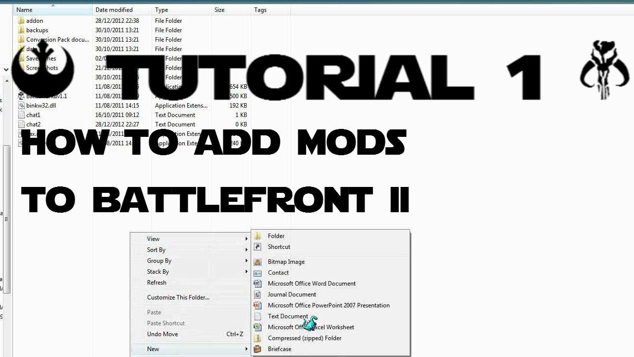 how to install mods star wars battlefront 2