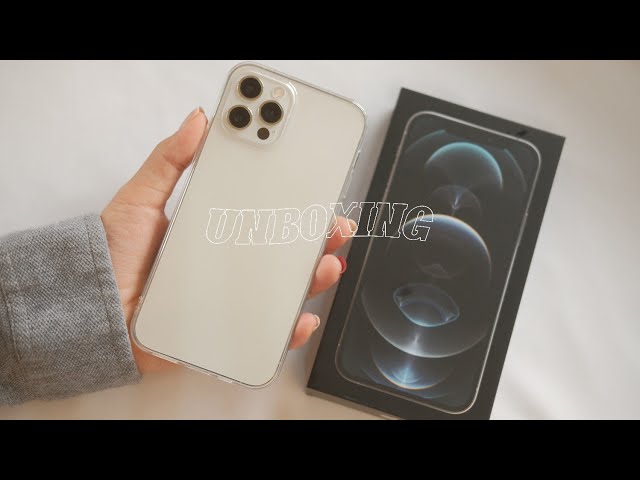 iphone 12 pro silver 256GB unboxing 2021 (aesthetic + asmr) - YouTube