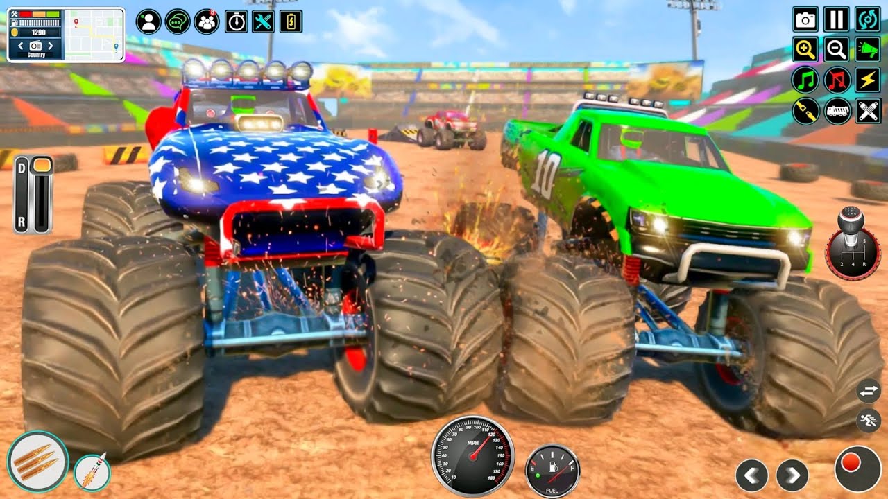 Xtreme Monster Truck Demolition Derby Crazy GT Stunts Mega Ramp Racing ...