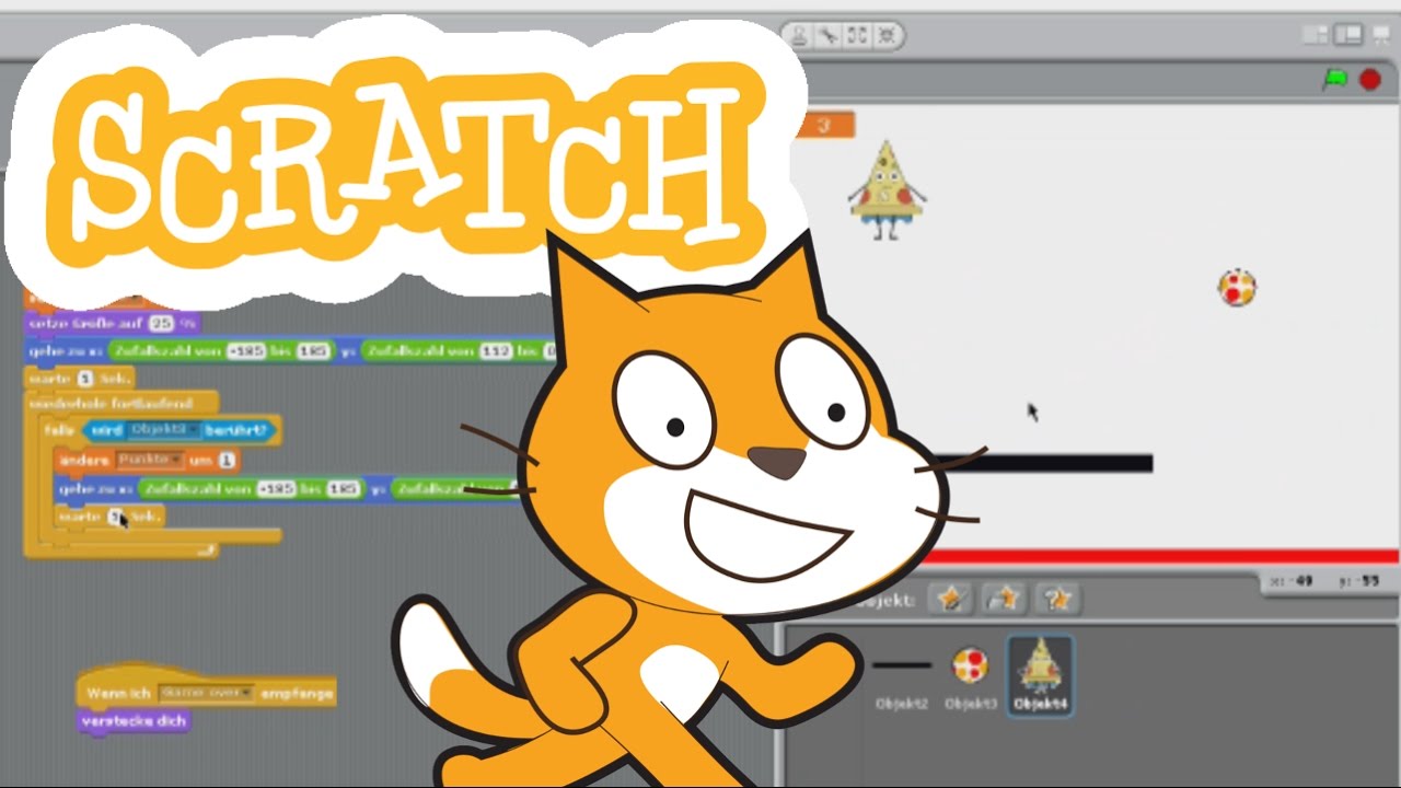 Scratch Tutorial deutsch 💻 Einfach eigenes Spiel Programmieren lernen