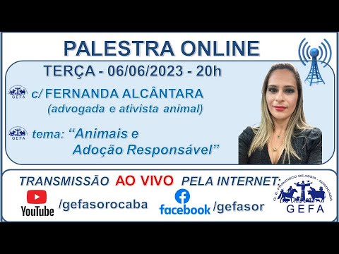 Assista: Palestra Online - c/ FERNANDA ALCÂNTARA (06/06/2023)