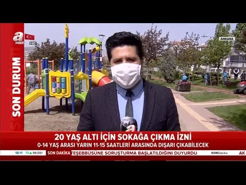 20 Yaş Altı İçin Sokağa Çıkma İzni! Parklar Dezenfekte Edildi! / A Haber | A Haber