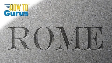 How You Can Make a Carved Text Effect in Photoshop Elements