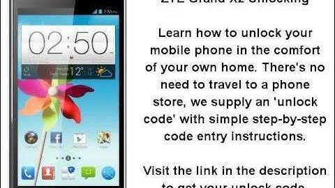 Unlock ZTE Grand X2 - SIM Network Unlock PIN