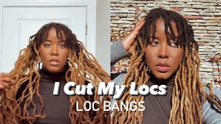 I cut my locs! | Loc Bangs | Locs Style