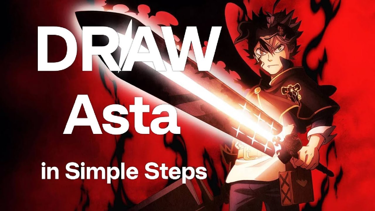 How to draw Asta (Loomis Method) Part-1 #beginners #blackclover #anime ...