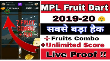 Mpl Pro Fruit Dart Game Mod | Mpl Fruit Dart Game Hack  Trick 100% Rea | Mpl Fruit Dart Game Trick |