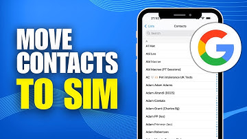How To Move Contacts From Google Account To SIM (iPhone)