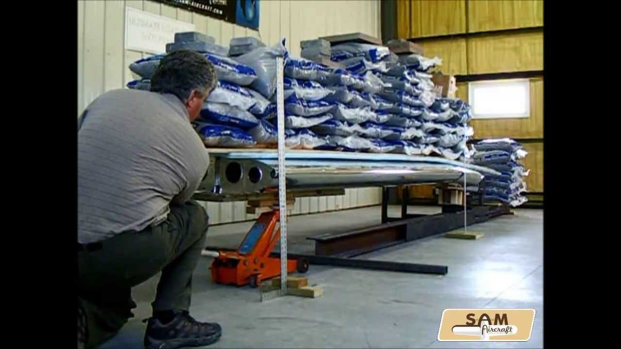 SAM LS static wing test ultimate load