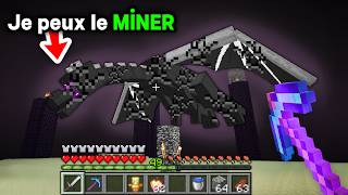 Minecraft mais, je peux TOUT Miner !