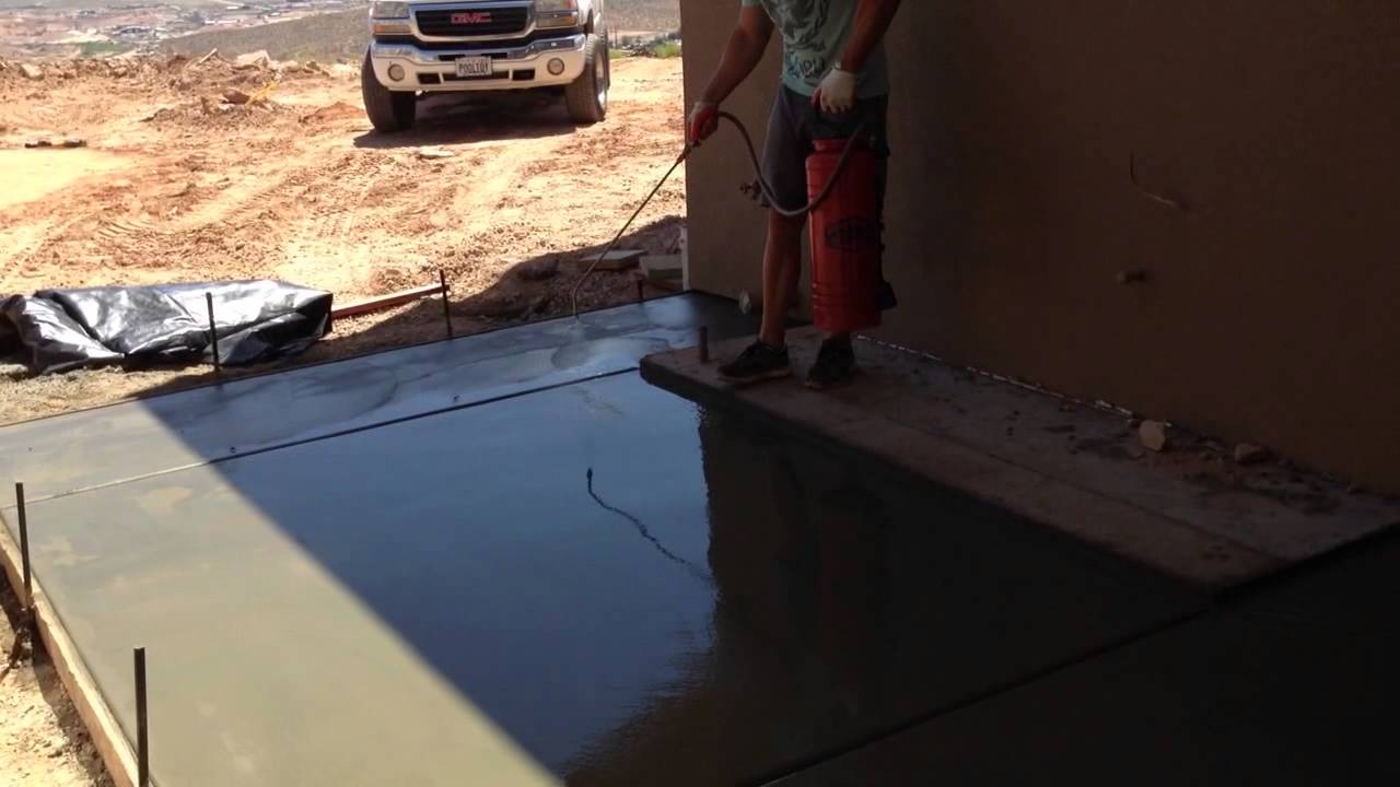 How to prep concrete for exposed aggregate finish - YouTube