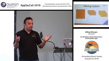 AppSecCali 2019 -  An Attacker