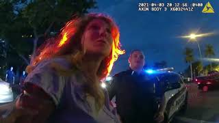 Oblivious Driver Flees from Police - Florida Bodycam