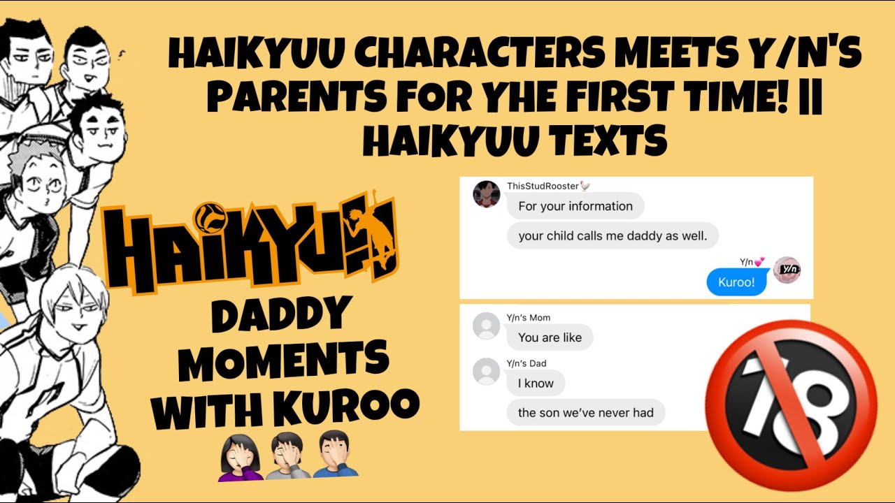 Haikyuu Characters Meets Y/n’s Parents For The First Time! || Haikyuu Texts