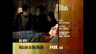 Fox Split Screen Credits (May 8, 2000) #2)