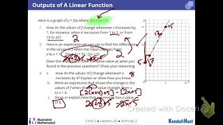 Unit 5 Lesson 20 Changes over Equal Intervals Algebruh
