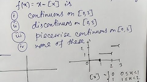 continuity or not।। piecewise continuous function।। SSC mathematics।। IIT jam