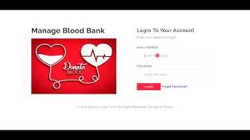 Blood Bank Management using PHP