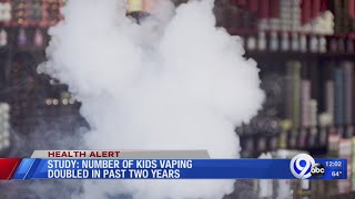 Study Says Number Of Kids Vaping Has Doubled In Last Two Years