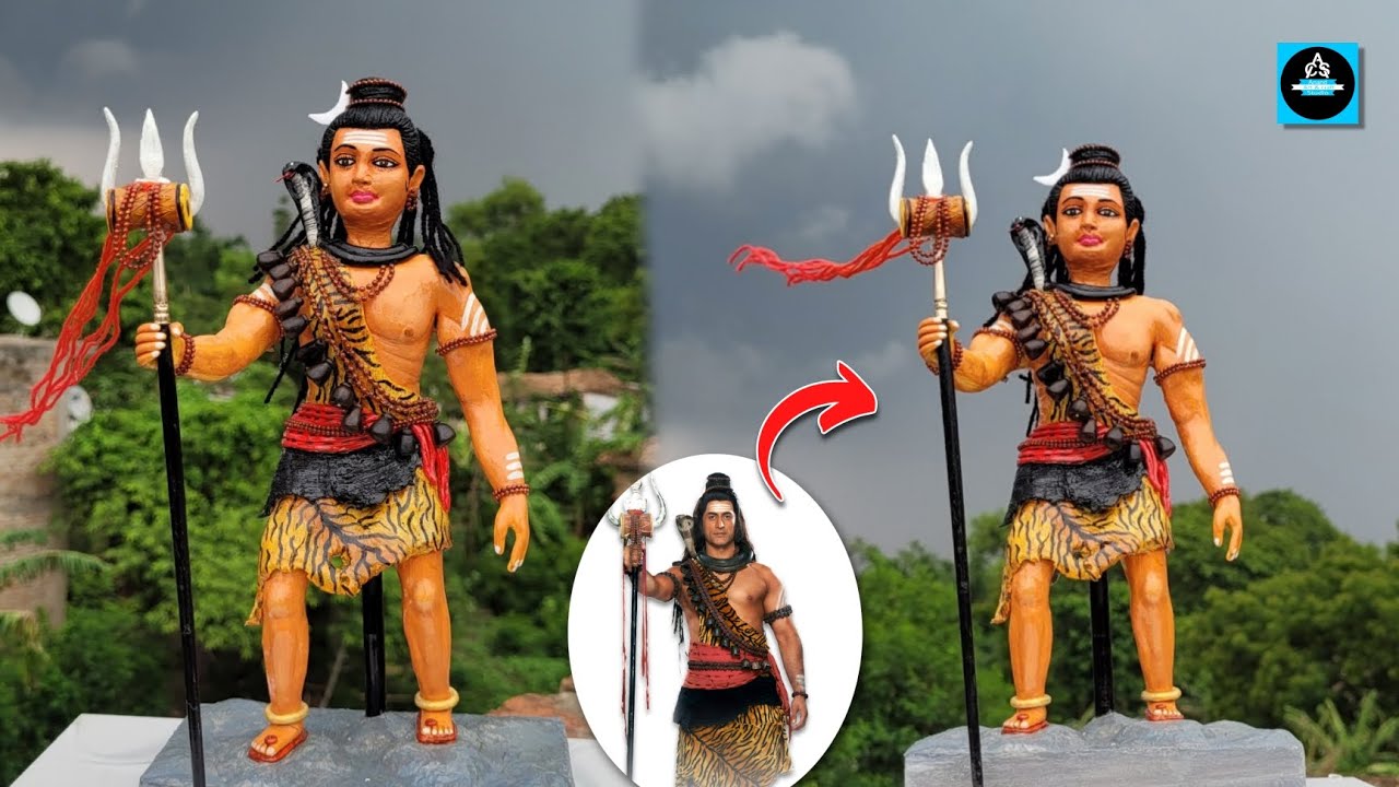 🔱TV serial- देवो के देव महादेव का मूर्ति बनाना सीखें/Mahadev idol making at home